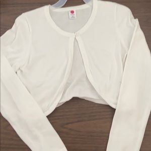 Total girls white sweater